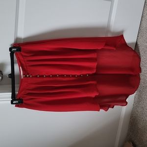 Bright Red Skirt